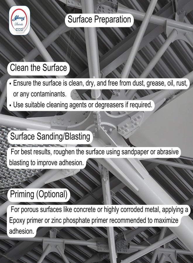 1001 Epoxy Paint HB Coating 2 Pack System | Heavy-Build Epoxy Paint for Tanks, Machinery, Kitchen, Garage Floor, Labs, Hospitals, Cemented Surfaces & More | Superior Glossy Finish - BLACK (1 L) - Image 4